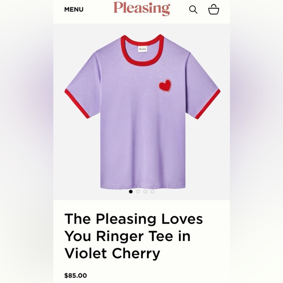 Pleasing Tops - Pleasing Loves You Harry Styles Heart Ringer Tee